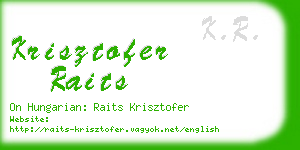 krisztofer raits business card